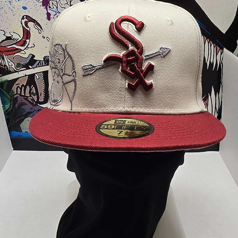 New Era Red and White 59FIFTY Cap